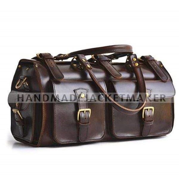 Leather Duffle Bag, Handmade Leather Weekender, Gym Bag, Vacation Duffel Bag, Travel Bag, Overnight Bag