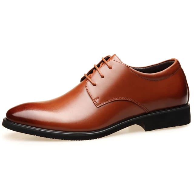 Mens Tan Color Leather Shoes