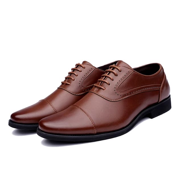 Mens Brown Color Leather Shoes