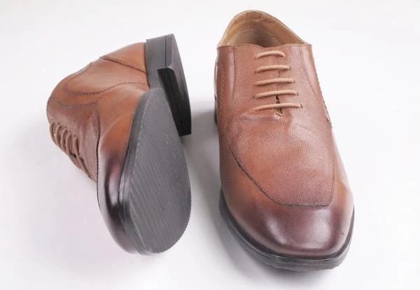 Mens Wax Brown Color Leather Shoes