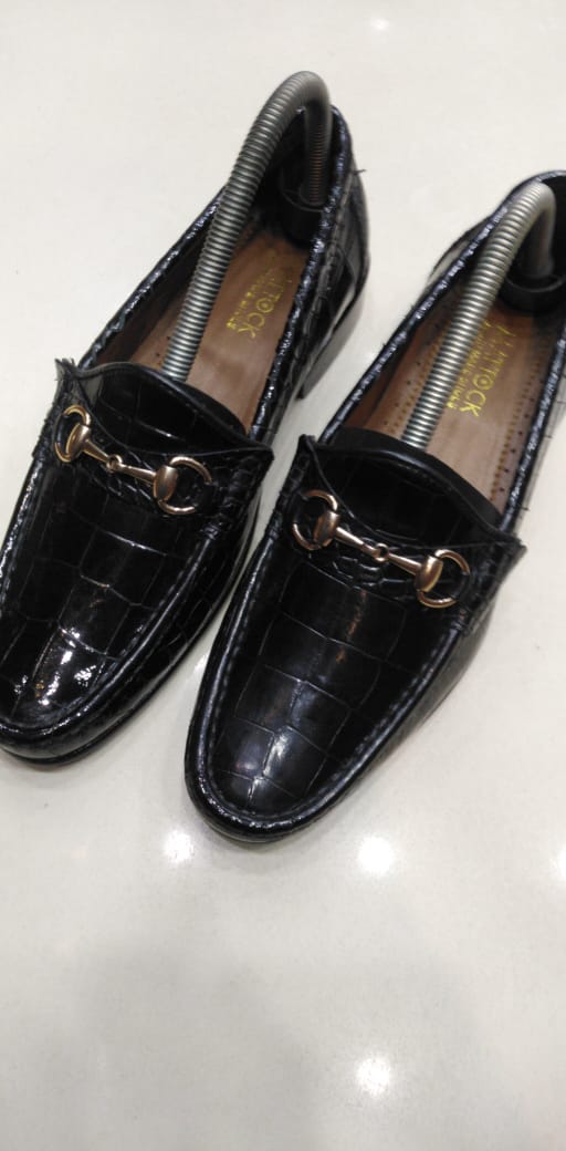 Mens Black Color Leather Shoes