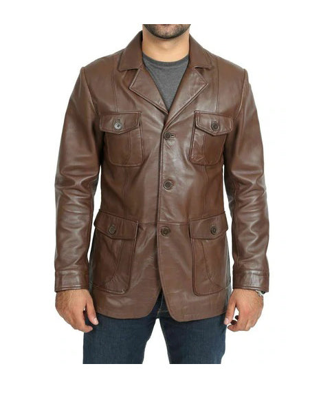 Men's Handmade Real Soft Blazer Coat