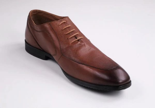 Mens Wax Brown Color Leather Shoes