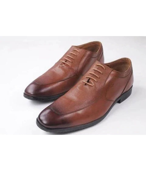 Mens Wax Brown Color Leather Shoes