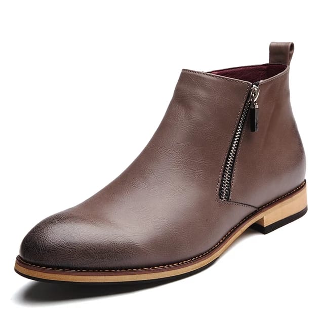Mens Brown Color Leather Shoes