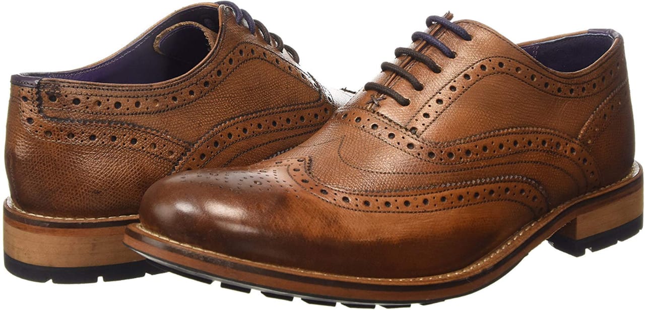 Mens Tan Color Leather Shoes