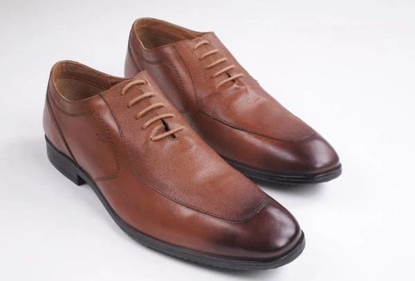 Mens Wax Brown Color Leather Shoes