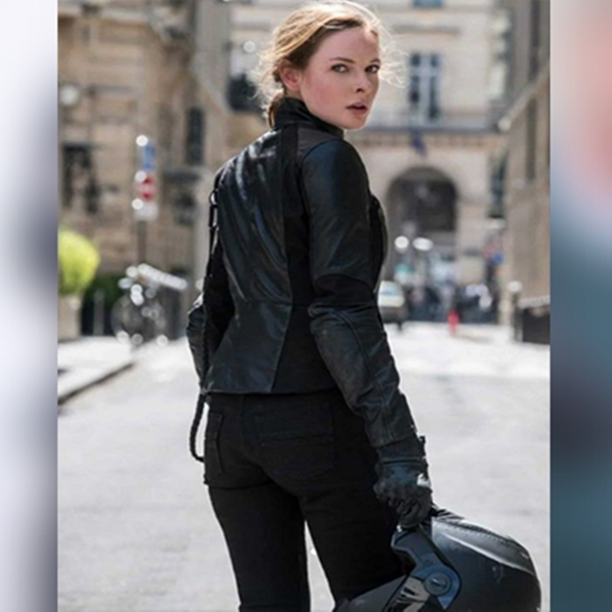 Rebecca Ferguson Mission Impossible 6 Women Leather Jacket