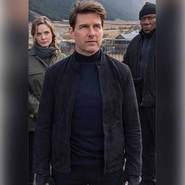 Tom Cruise Mission Impossible 6 Suede Leather Jacket