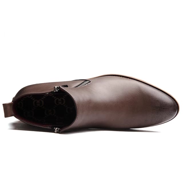 Mens Brown Color Leather Shoes