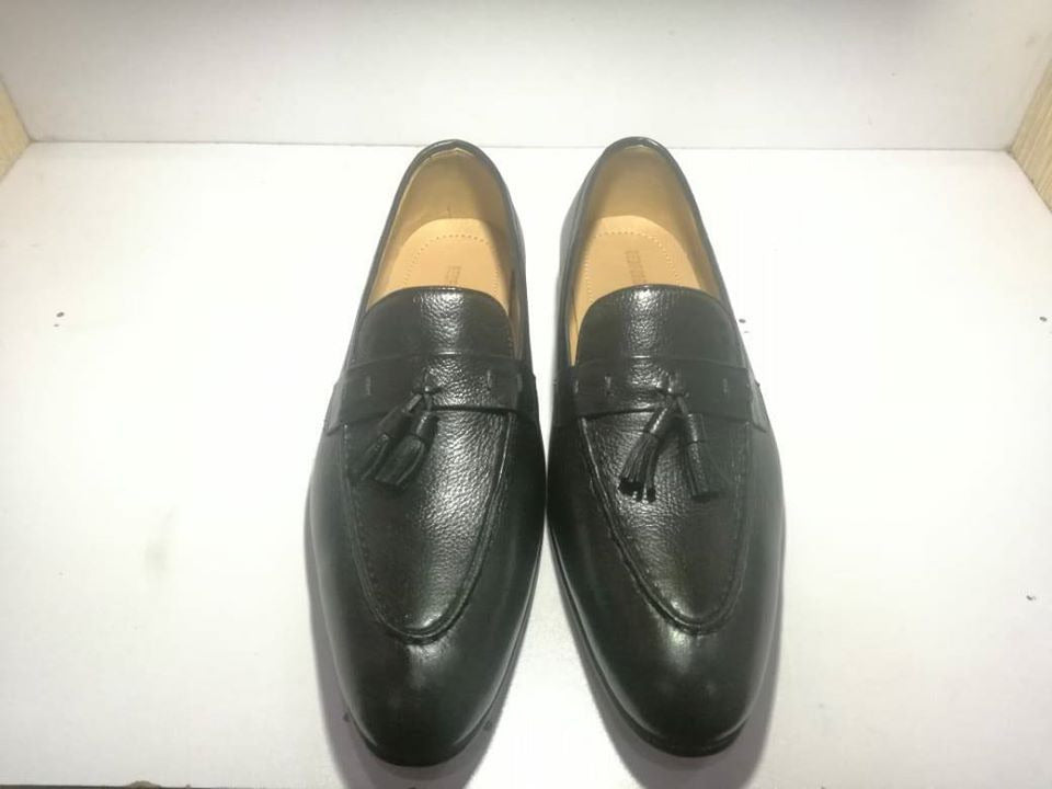 Mens Black Color Leather Shoes
