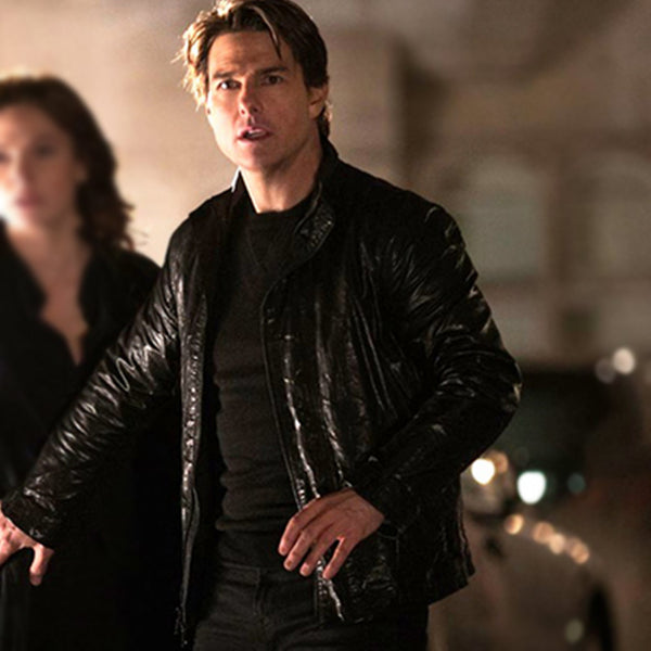 Tom Cruise Mission Impossible Rogue Nation Leather Jacket