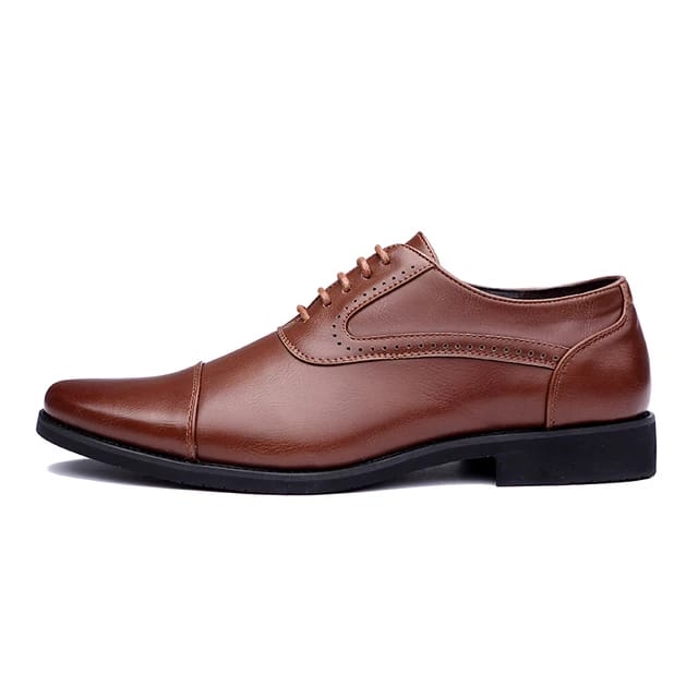 Mens Brown Color Leather Shoes