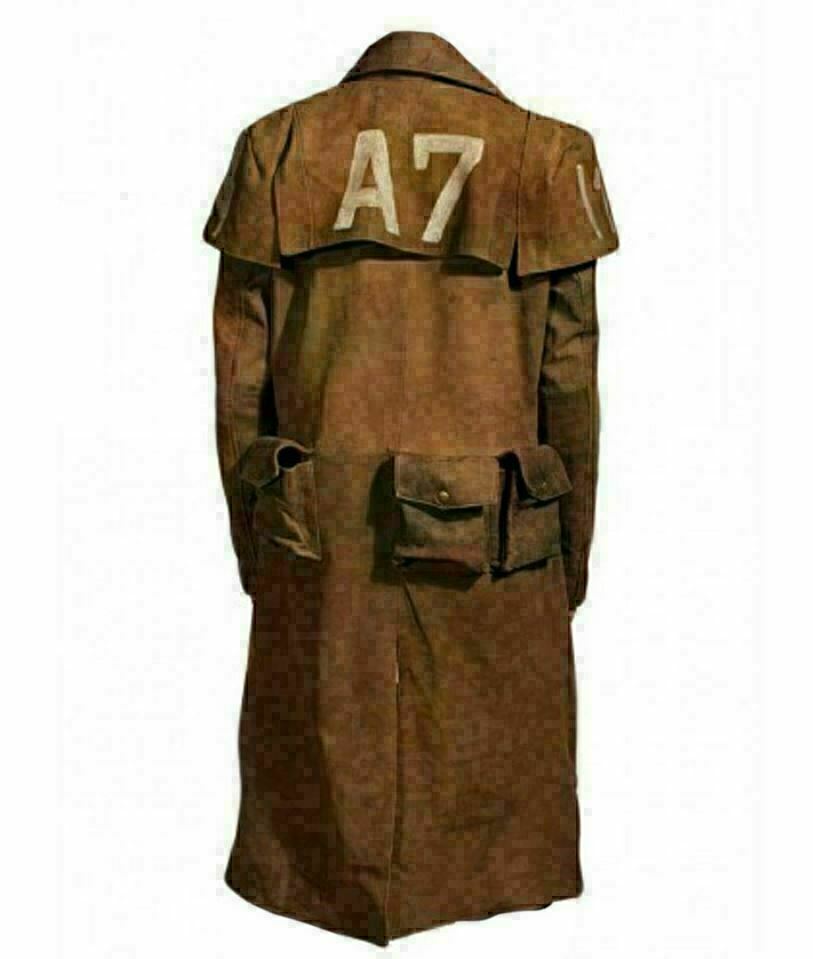 Men's Vegas A 7 Fallout Leather Trench Coat