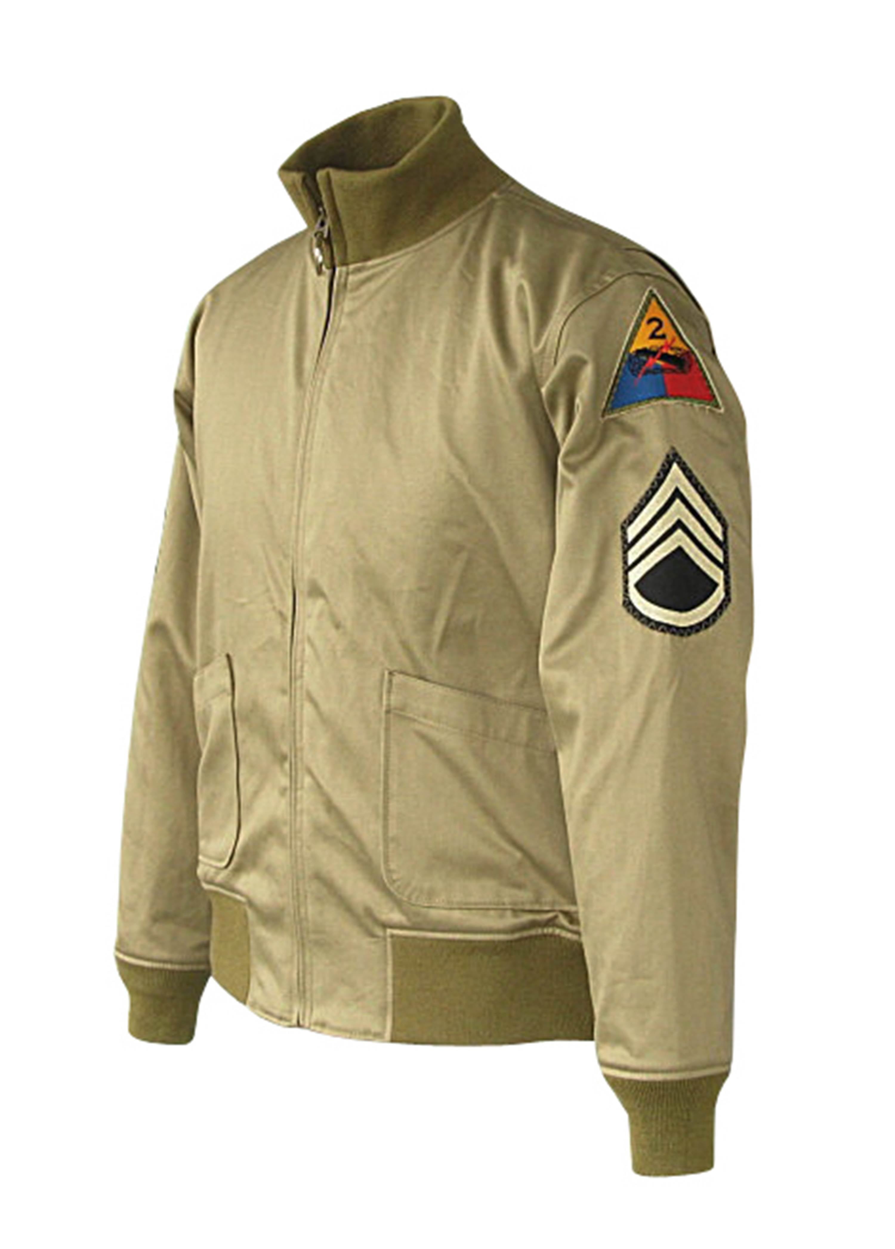 Fury Brad Pitt Bomber Tanker US Army WW2 Pilot Cotton Jacket