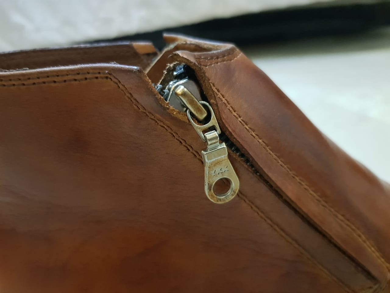 Mens Tan Color Leather Shoes