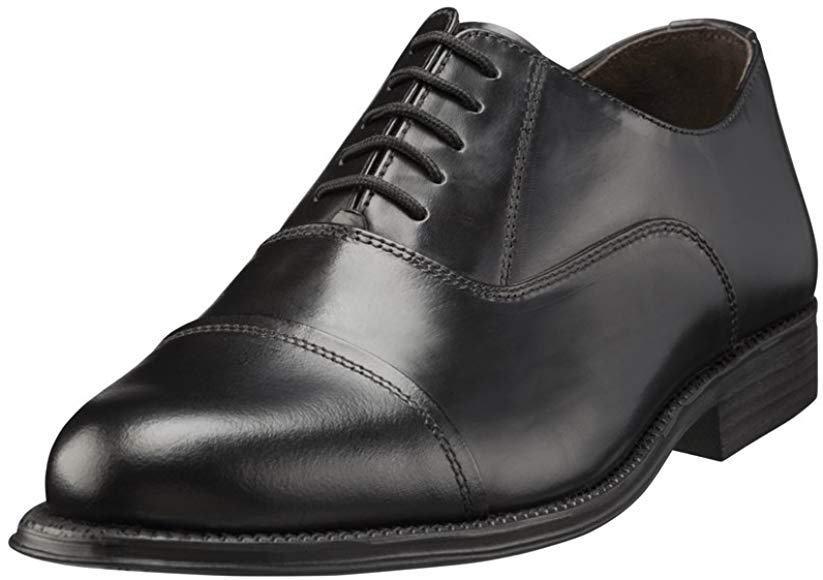 Mens Black Color Leather Shoes