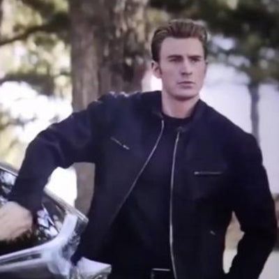 Steve Roger Avengers Endgame Black Jacket