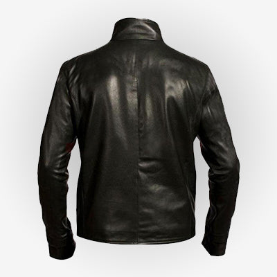 Venom Eddie Brock Spiderman Black Leather Jacket