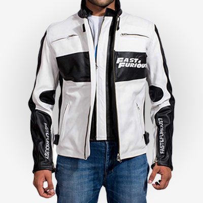 Fast and Furious 7 Dominic Toretto Racer Leather Jacket