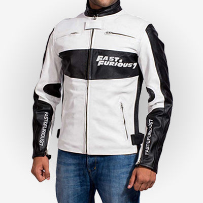 Fast and Furious 7 Dominic Toretto Racer Leather Jacket