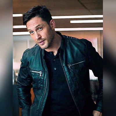 Tom Hardy Venom Black Leather Jacket