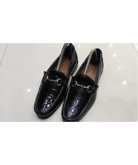 Mens Black Color Leather Shoes