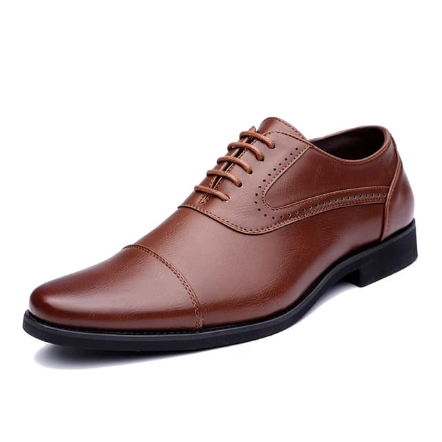 Mens Brown Color Leather Shoes