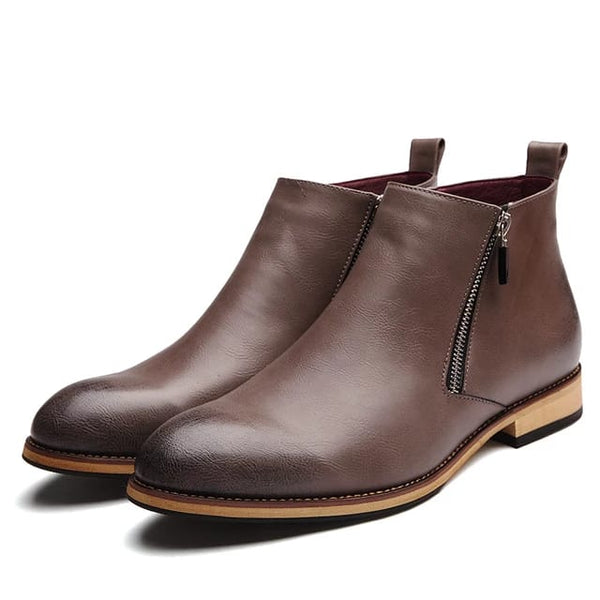 Mens Brown Color Leather Shoes