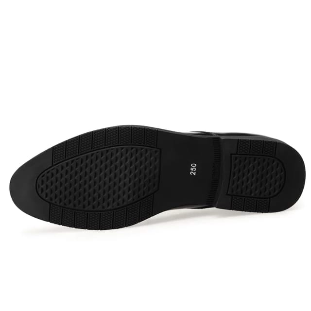 Mens Black Color Leather Shoes