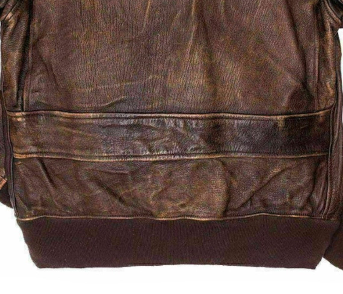Military G-1 Flight Distressed Bomber Jacket