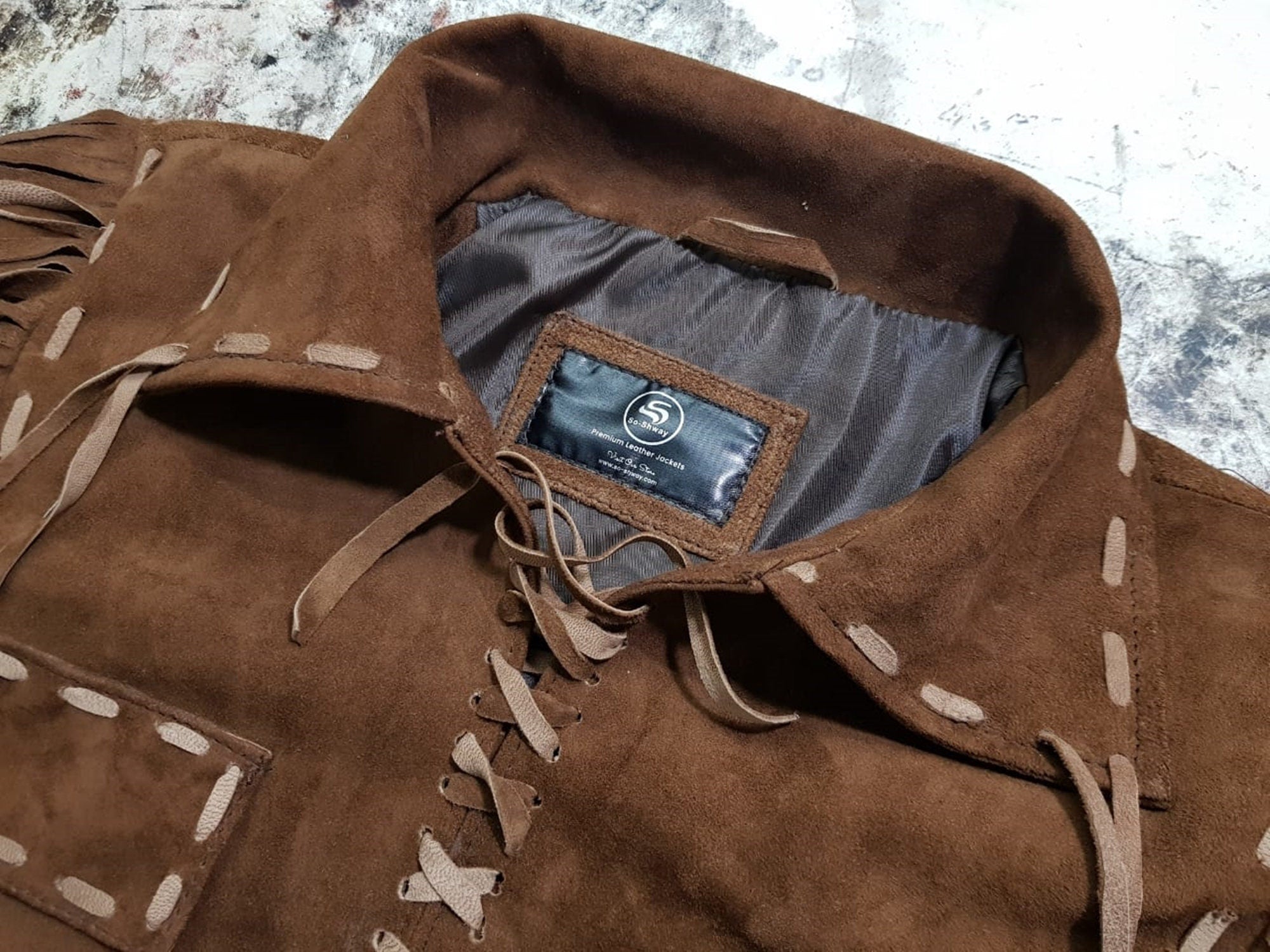 Vintage 70s Fringe Jacket in Suede Leather