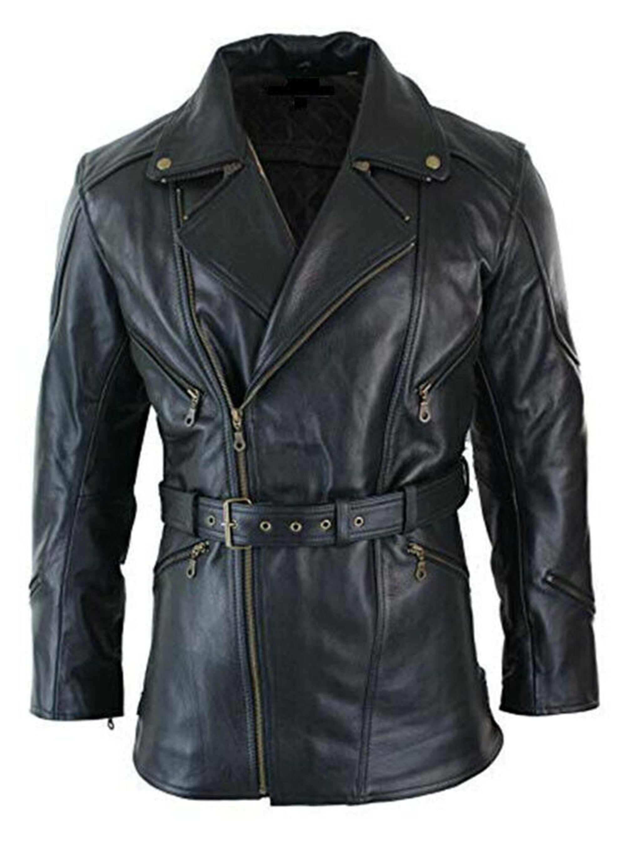 Mens Genuine Black Three Quarter Jacket