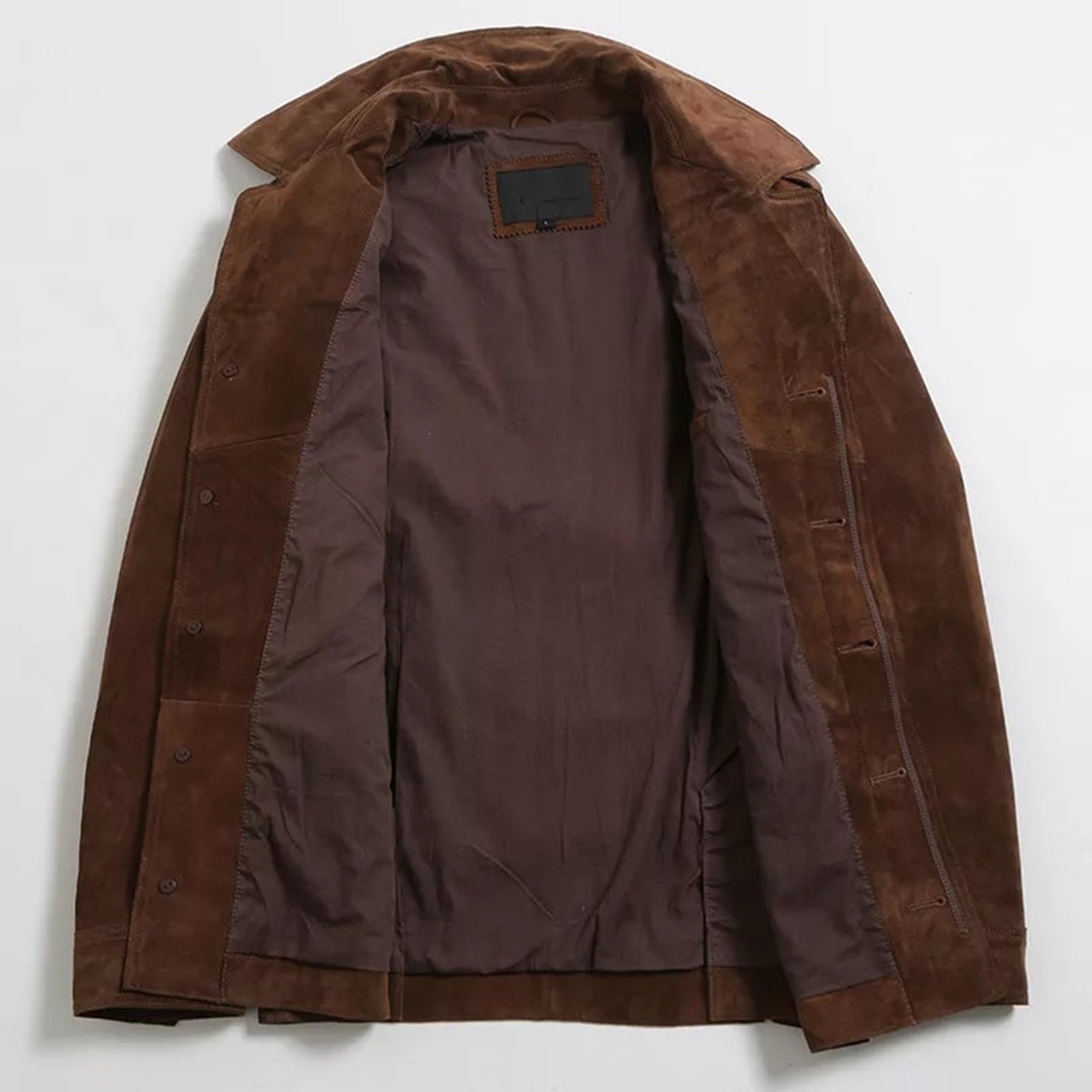 Men's Shirt Suede Leather Jacket