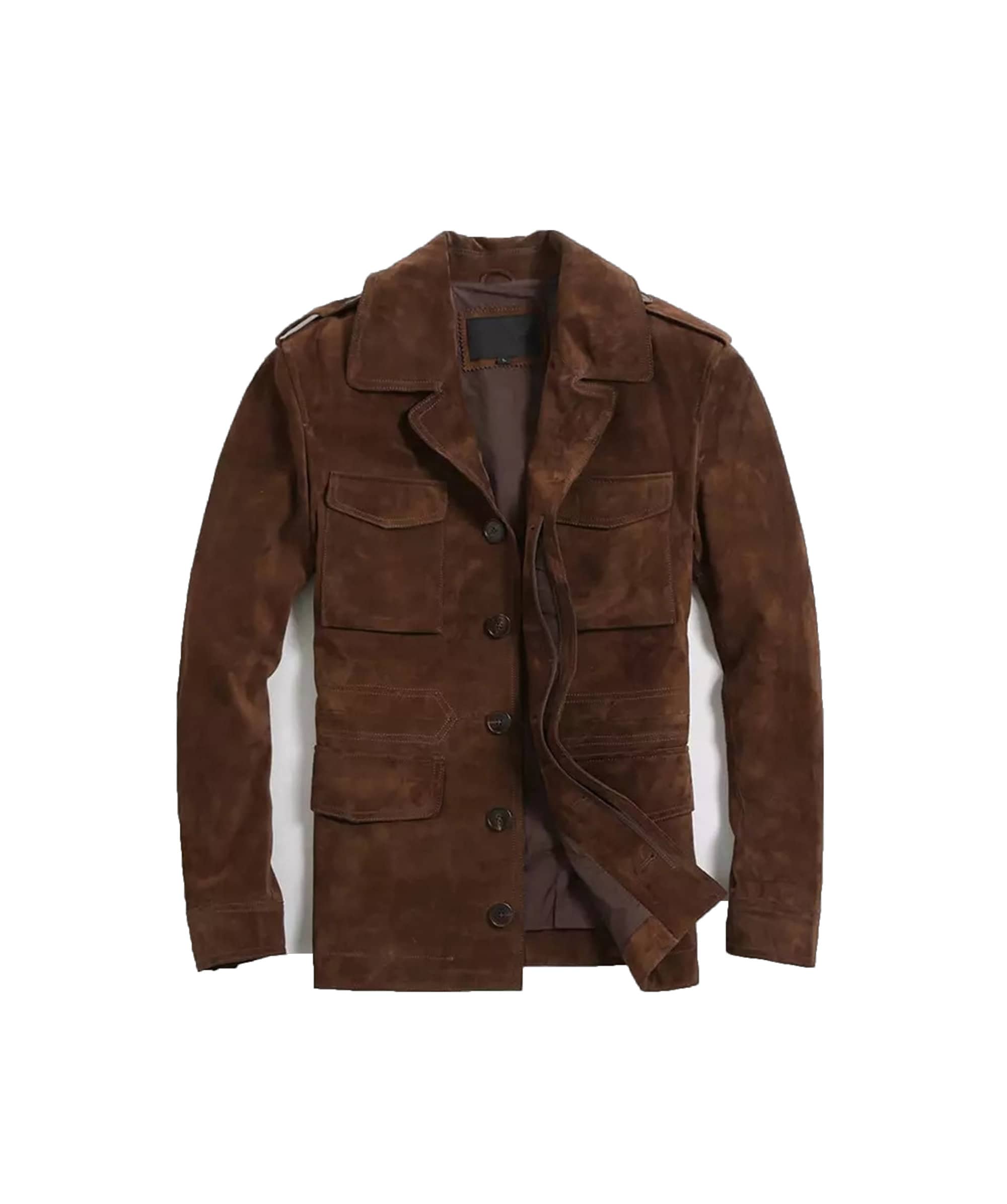 Men's Shirt Suede Leather Jacket