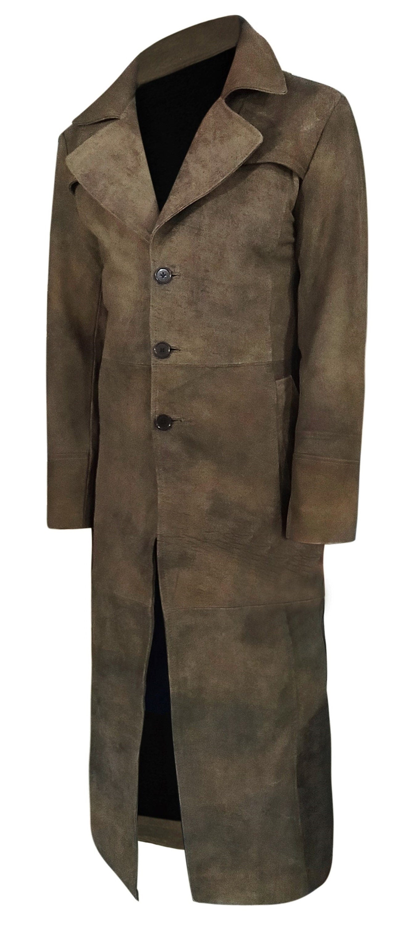 Light Snuff Trench Coat For Men