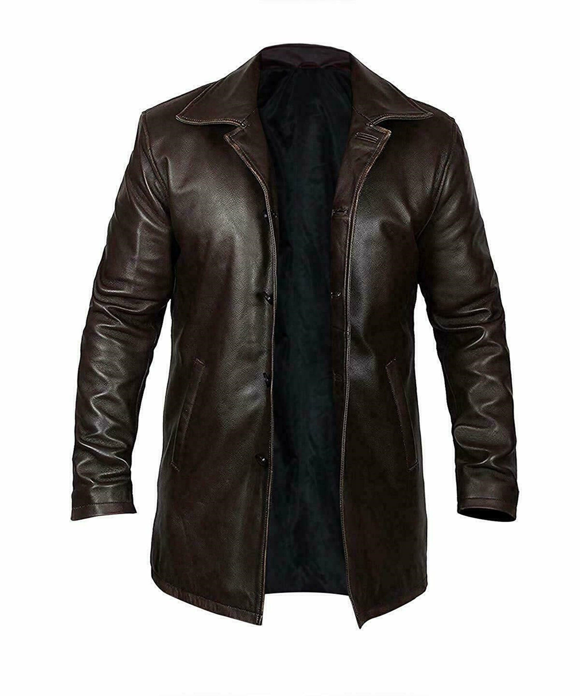 Men's Genuine Sheepskin Leather Blazer Coat