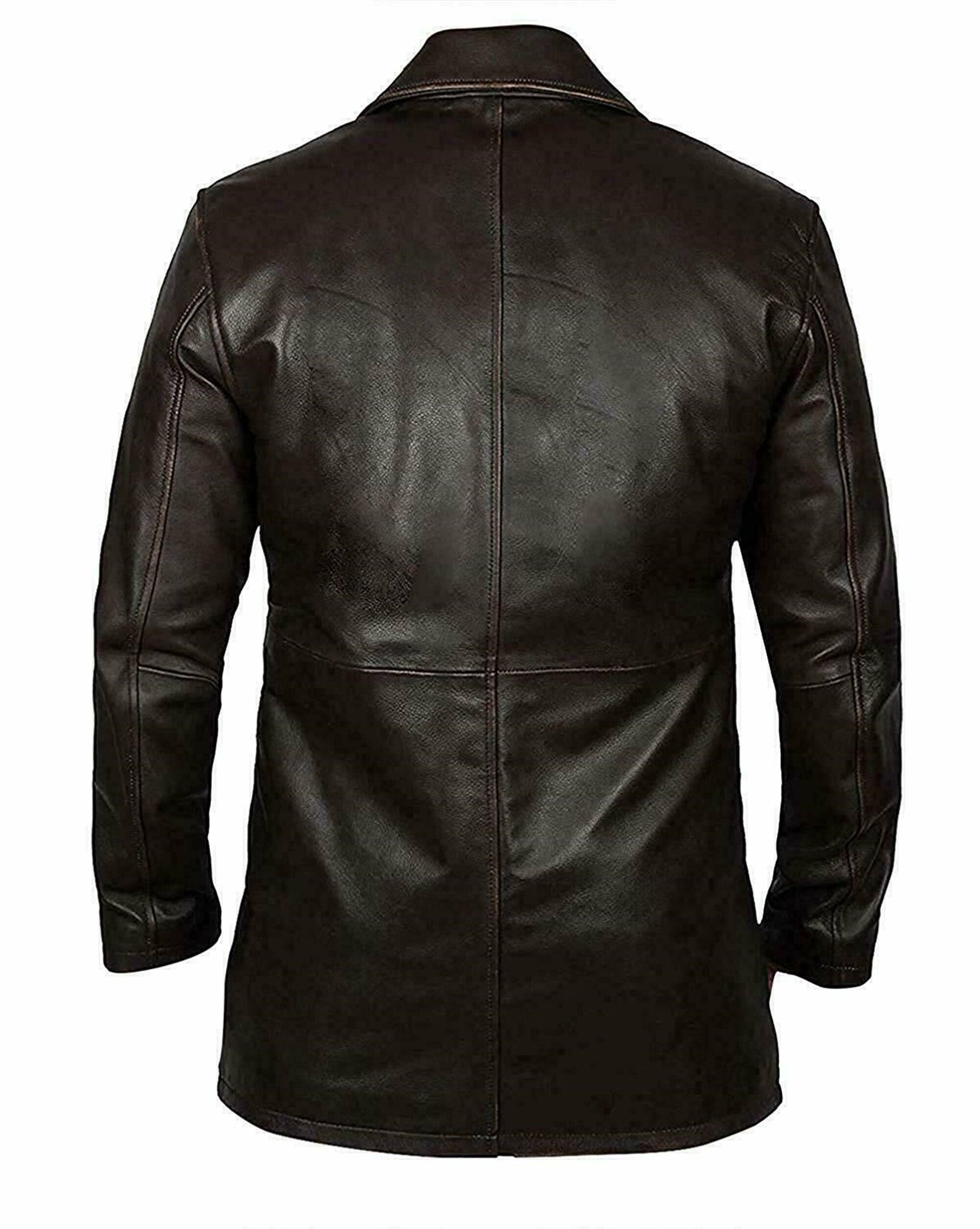 Men's Genuine Sheepskin Leather Blazer Coat