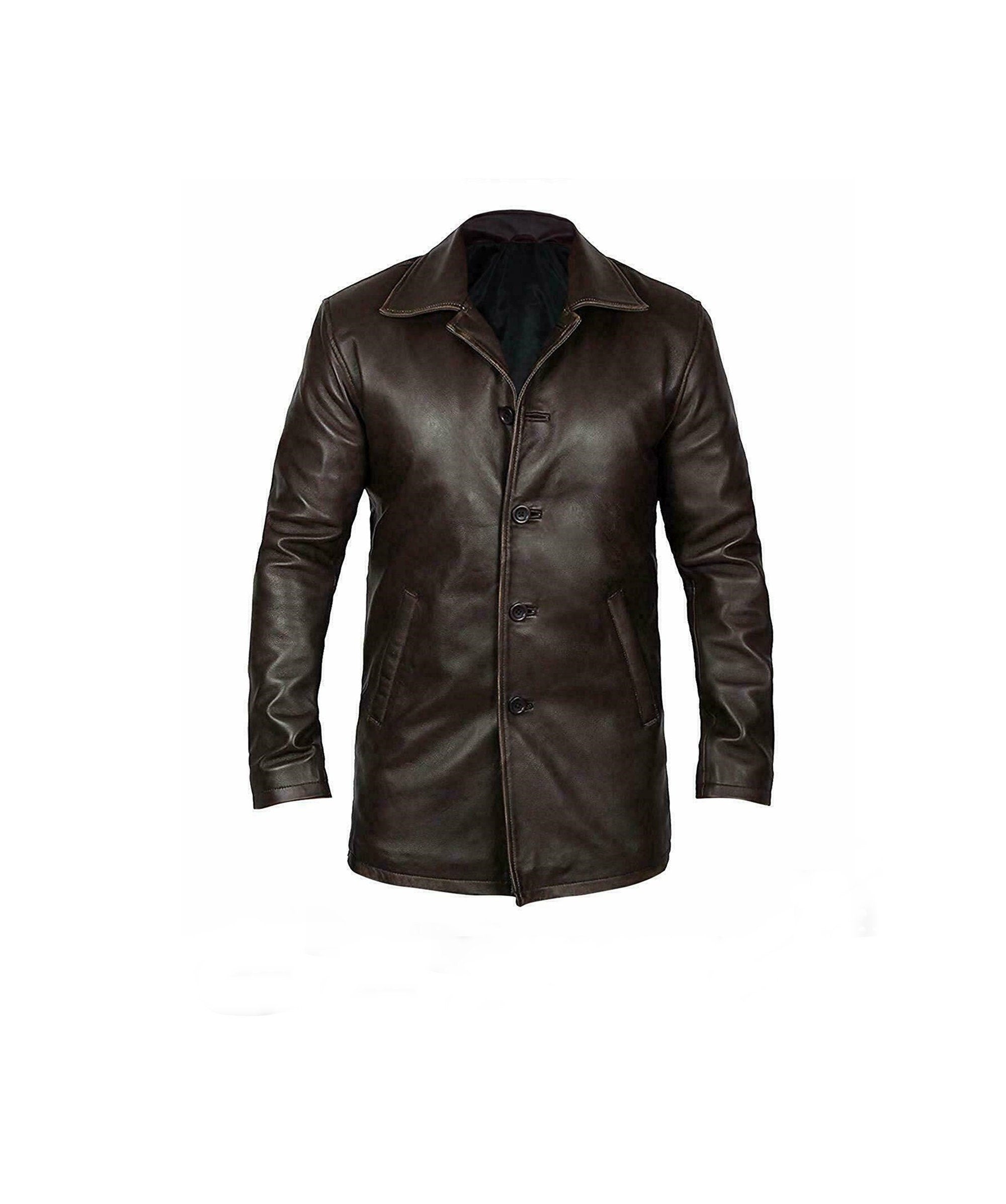 Men's Genuine Sheepskin Leather Blazer Coat