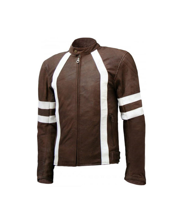 Mens Brown Chocolate Leather Jacket