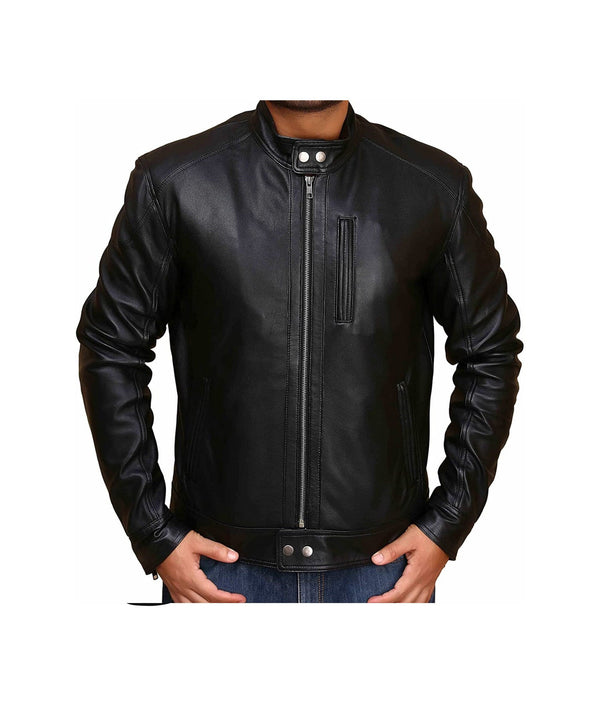 Men's Vintage Genuine Leather Jacket New Style