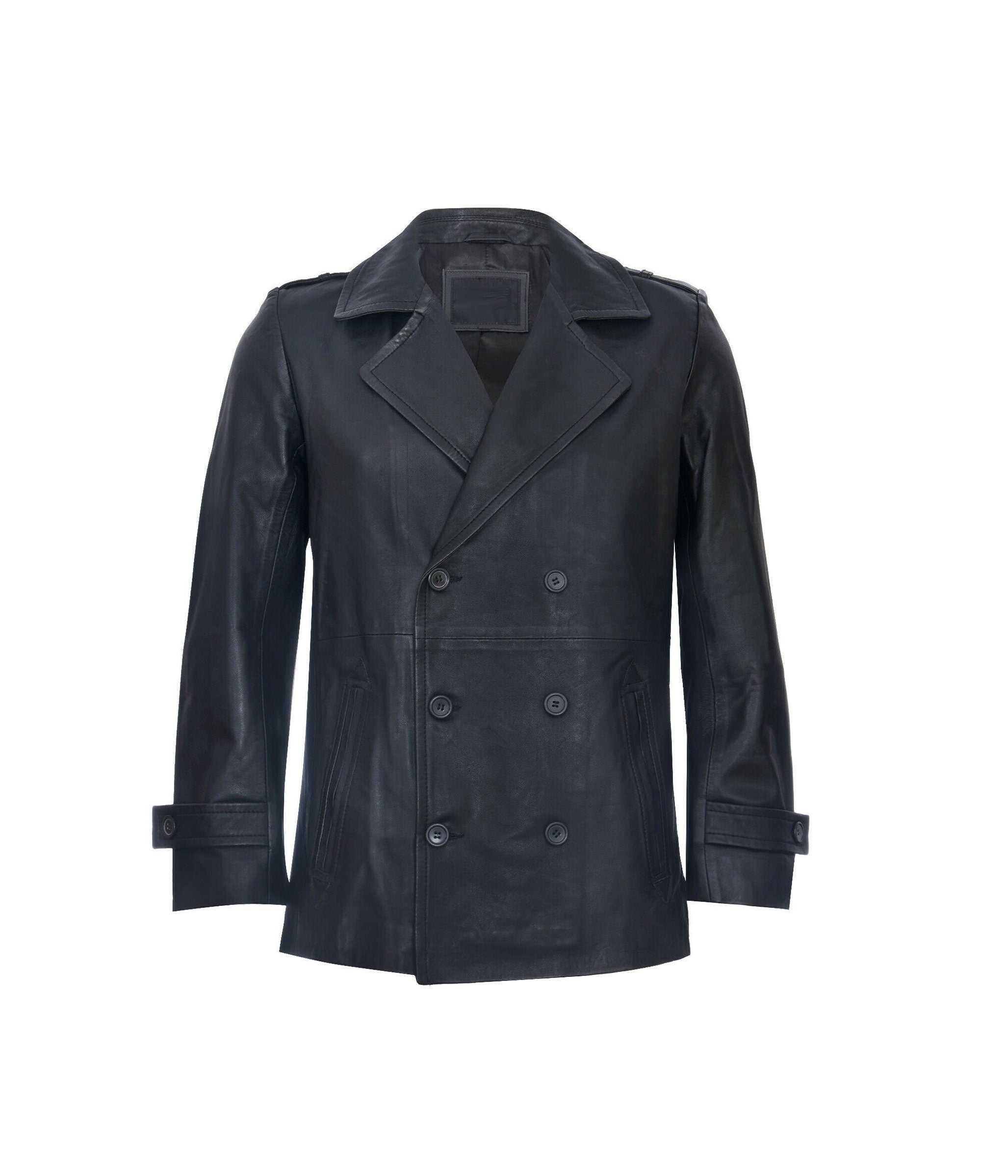 Mens Black German Military Coat