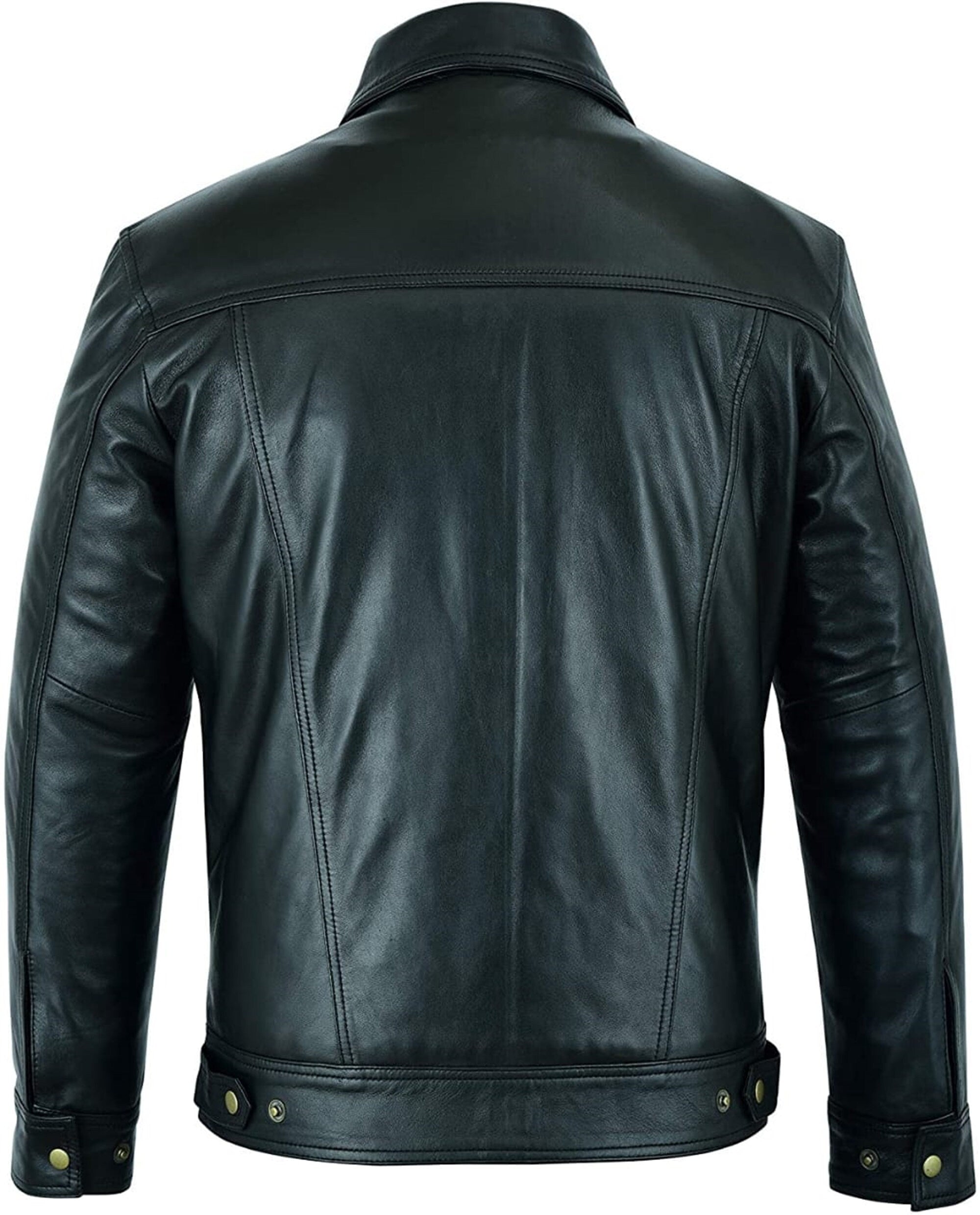 Men's Genuine Black Vintage Leather Jacket