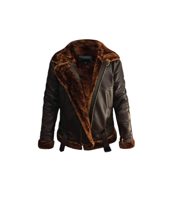 Men's Leather Jacket Winter Shearling Jacket