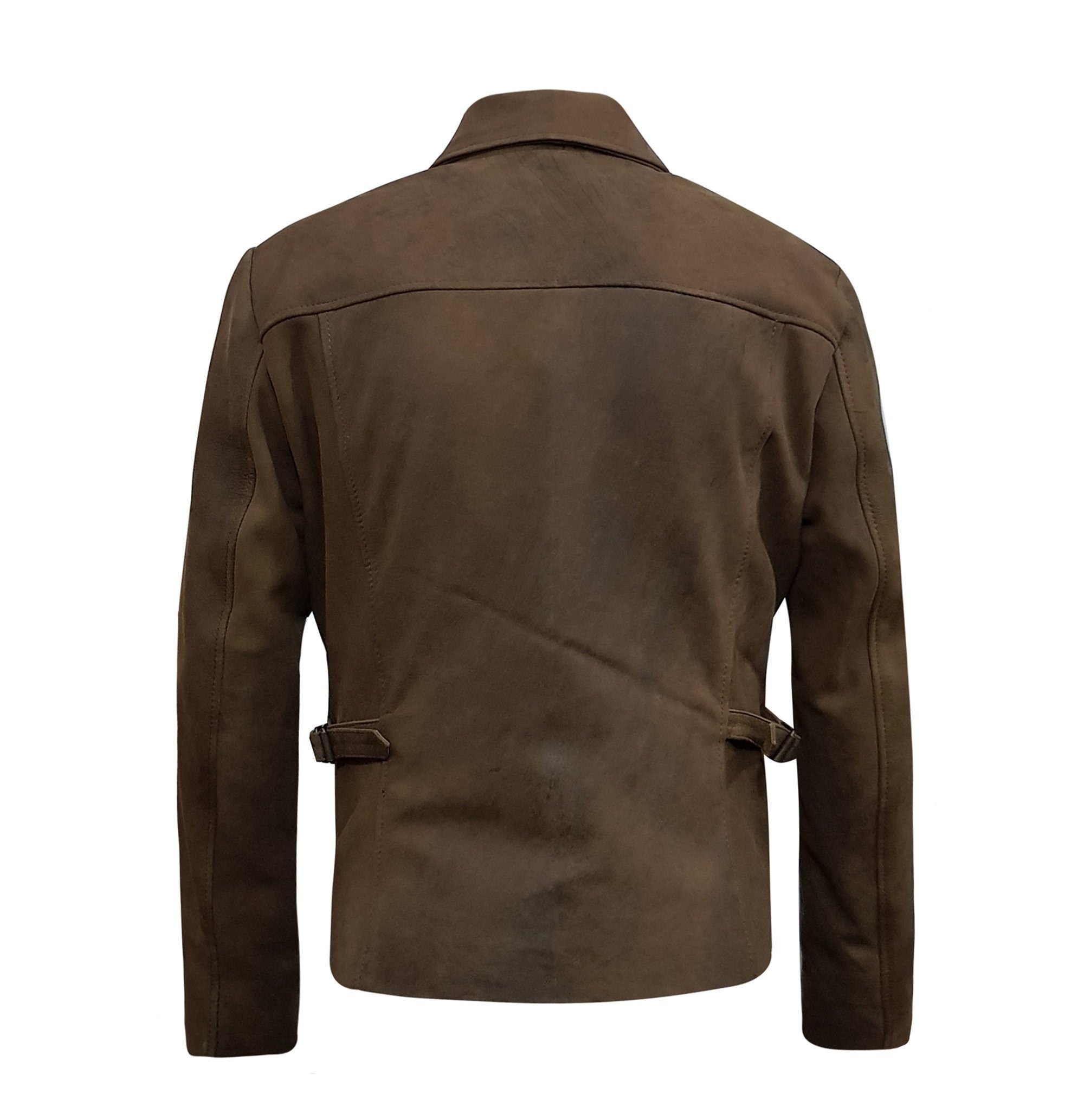 Men Dark Snuff Sheepskin Leather Jacket