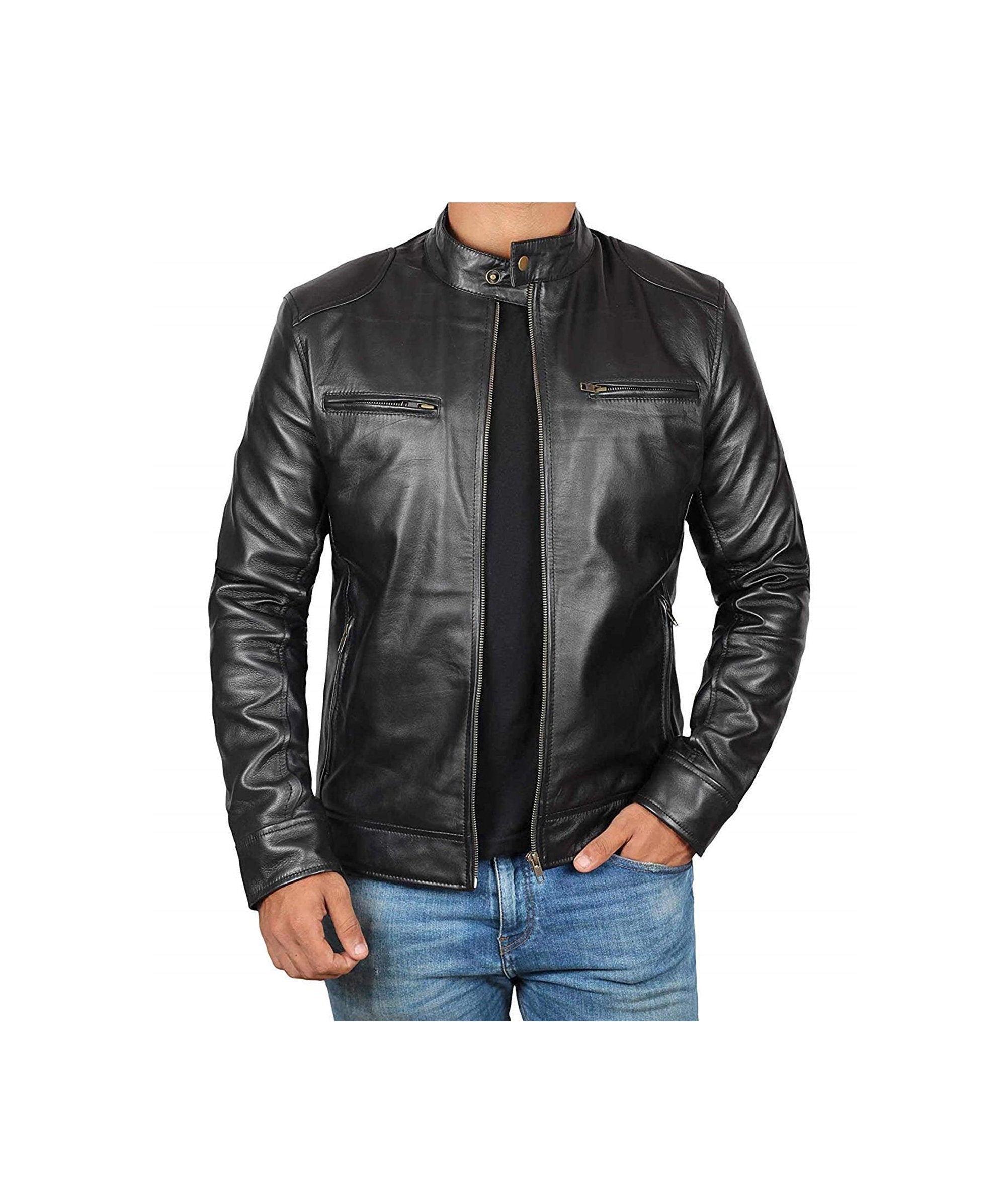 Mens Black Leather Jacket Leather Jacket For Mens