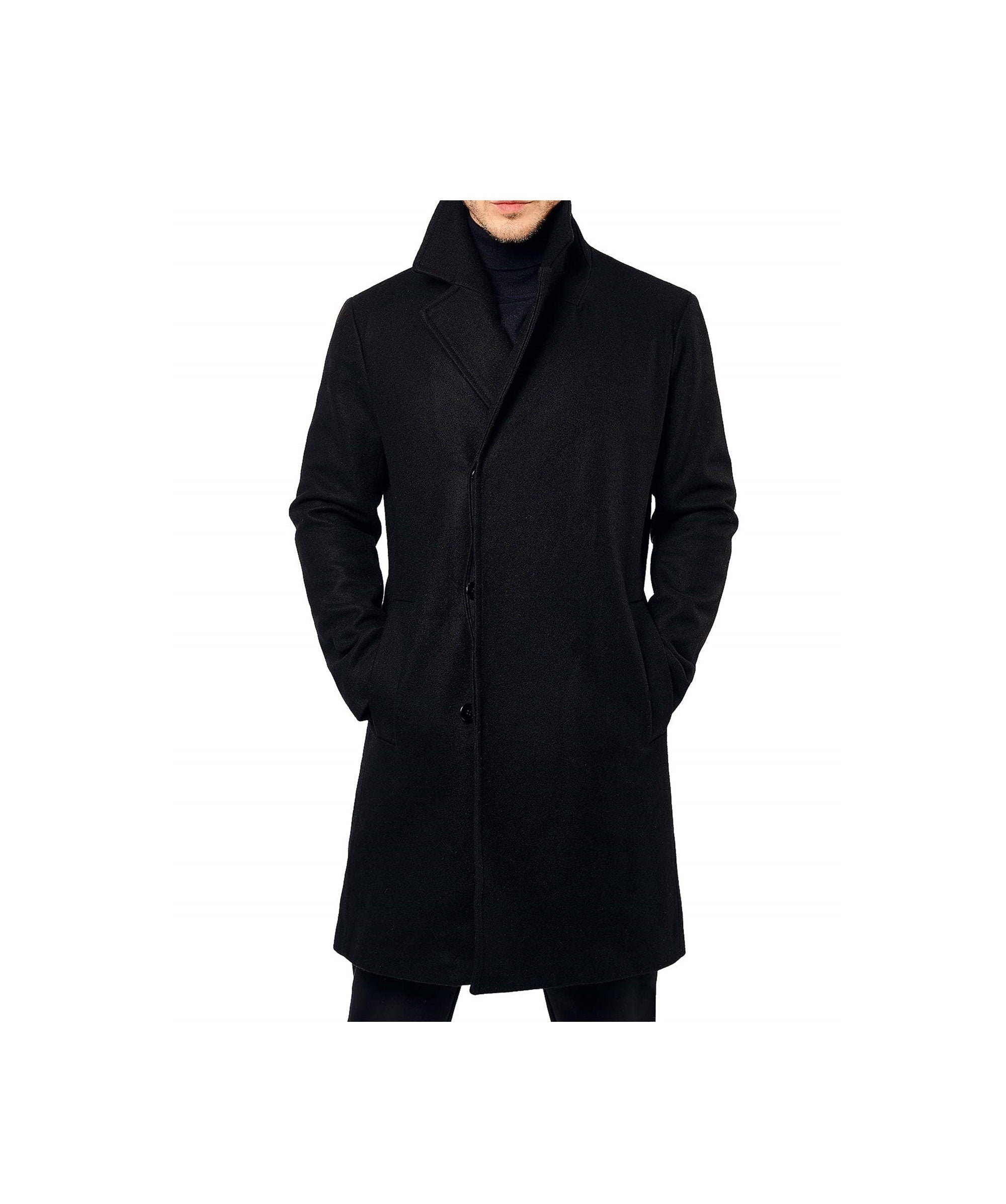 Handmade Black Wool Coat