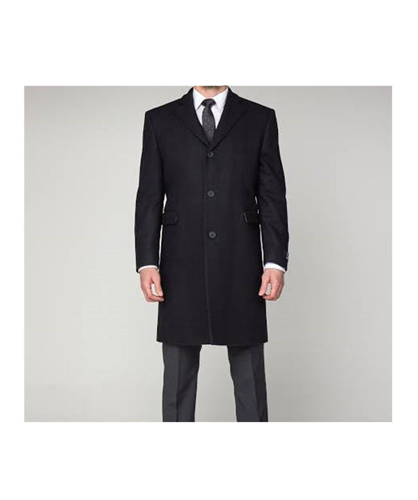 Men Double Breasted Wool Coat Vintage Wool Coat