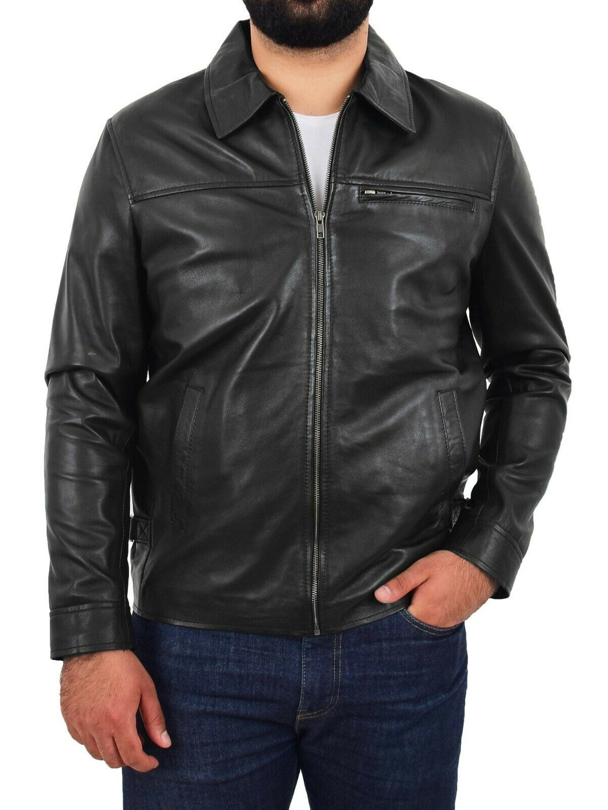 Men's Leather Jacket Collar Style