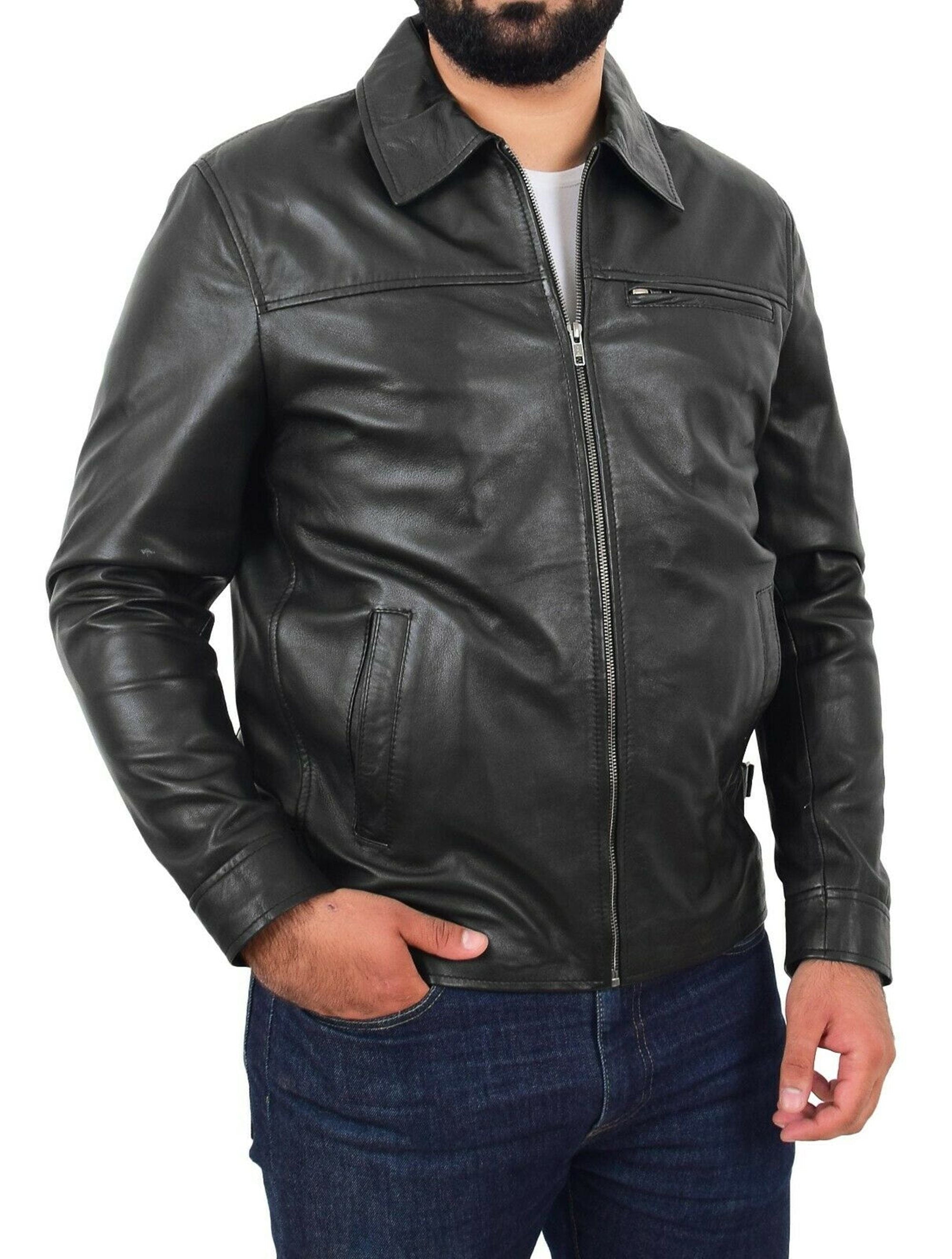 Men's Leather Jacket Collar Style